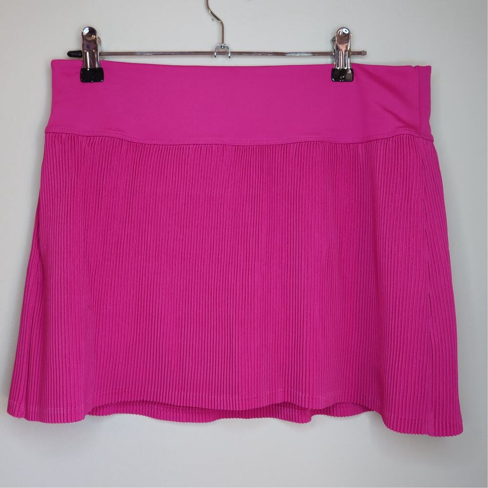 All in Motion Hot Pink Pleated Athletic Tennis Skort Skirt Size M